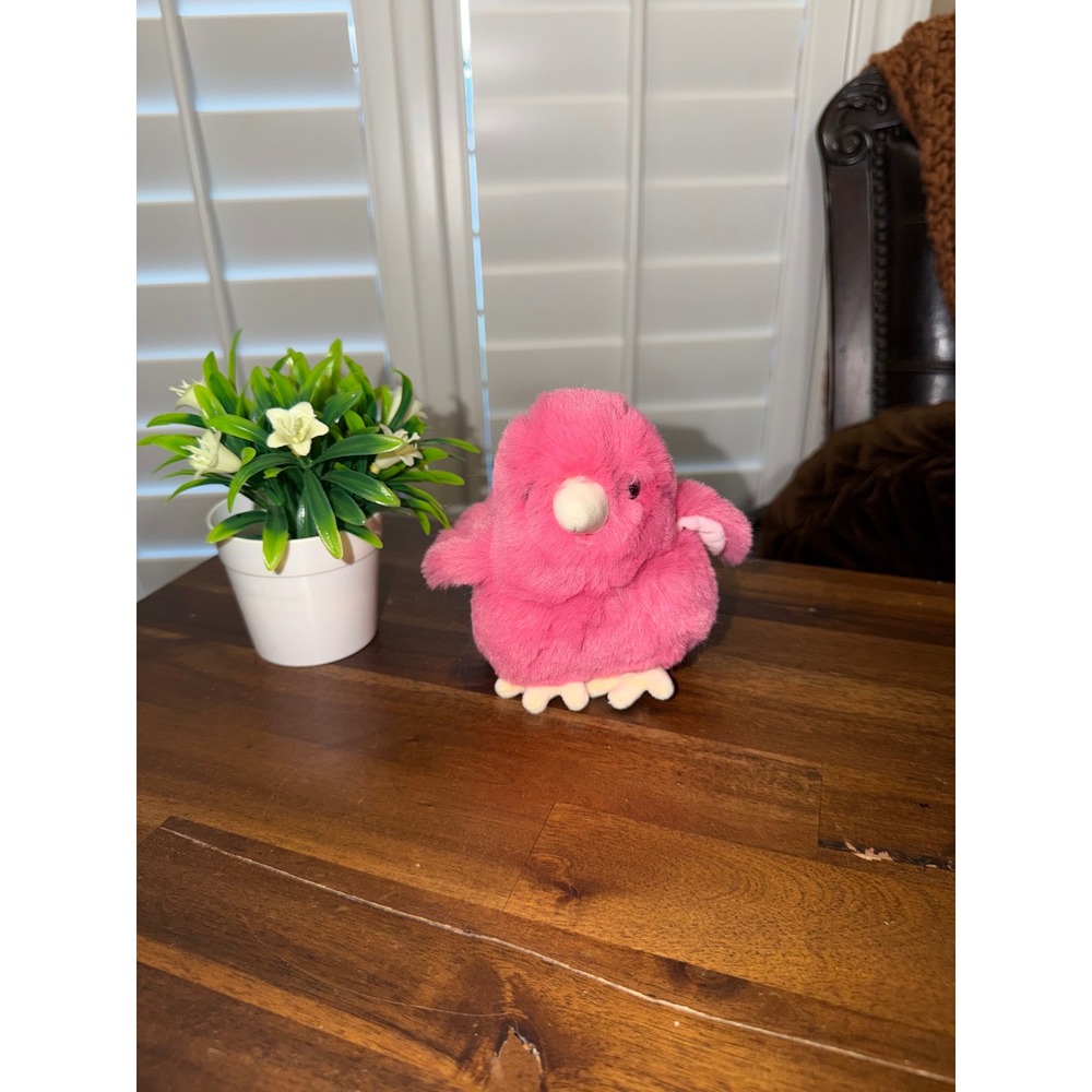 Douglas Cuddle Toys Pink Chick Plush Stuffed Animal Magenta Bird 6 inch